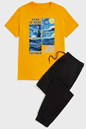 Uyguntarz Unisex Van Gogh Baskılı Eşofman Takımı