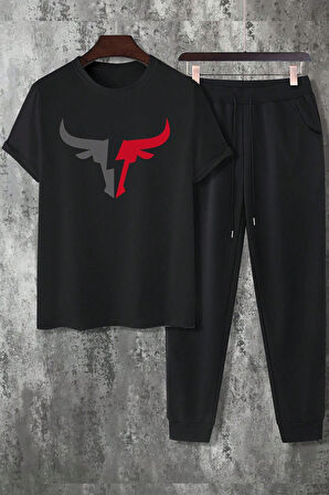 Uyguntarz Unisex Boğa Baskılı Eşofman Takımı