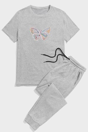 Unisex Butterfly 2'li Eşofman Takımı