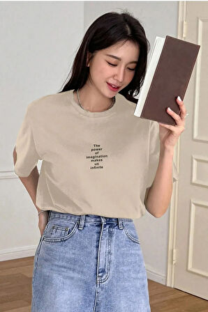 Uyguntarz Unisex The Power Of Baskılı Tasarım Tshirt