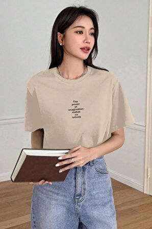 Uyguntarz Unisex The Power Of Baskılı Tasarım Tshirt