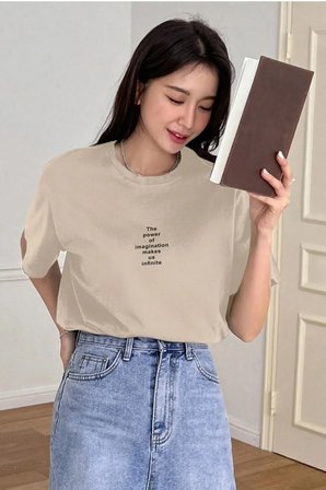 Unisex The Power Of Baskılı Tasarım Tshirt