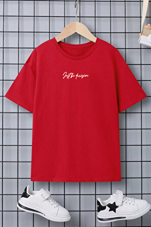 Uyguntarz Çocuk Challange Baskılı Pamuklu Tshirt