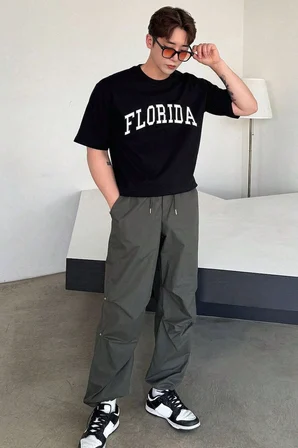 Unisex Florida Baskılı Tasarım Tshirt