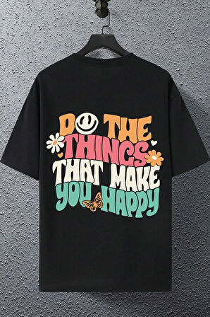 Unisex Baskılı Oversize T-shirt