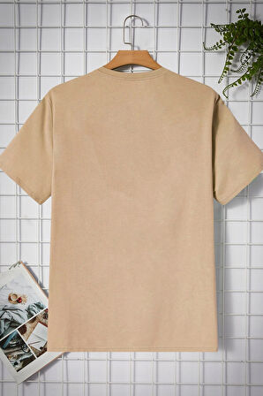 Unisex Baskılı Oversize T-shirt