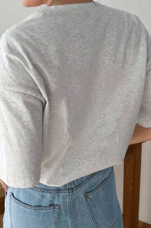 Unisex Classical Baskılı Oversize Tshirt