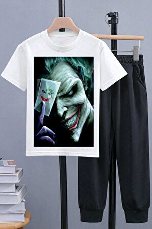 Uyguntarz Çocuk Joker Baskılı Alt - Üst Eşofman Takımı