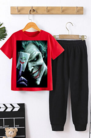 Uyguntarz Çocuk Joker Baskılı Alt - Üst Eşofman Takımı