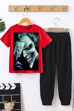 Çocuk Joker Baskılı Alt - Üst Eşofman Takımı