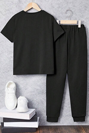 Uyguntarz Çocuk Boğa Baskılı Alt - Üst Eşofman Takımı