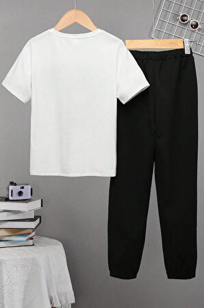 Uyguntarz Çocuk Boğa Baskılı Alt - Üst Eşofman Takımı