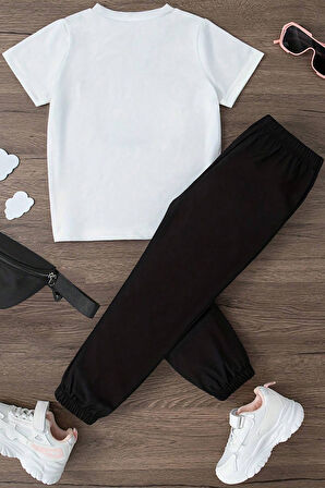 Uyguntarz Çocuk Mafia Ördek Baskılı Alt - Üst Eşofman Takımı