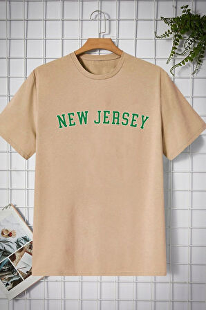 Uyguntarz Unisex New Jersey Baskılı T-shirt
