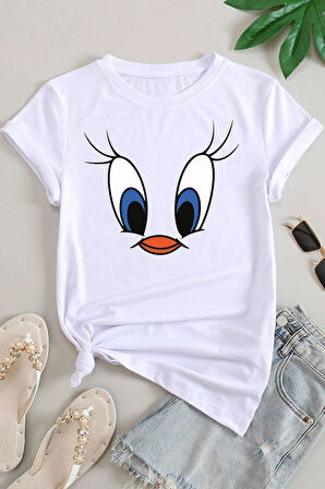 Unisex Tweety Baskılı T-shirt