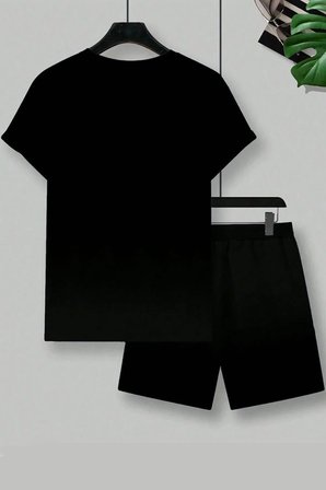Unisex California Baskılı Şort Takım