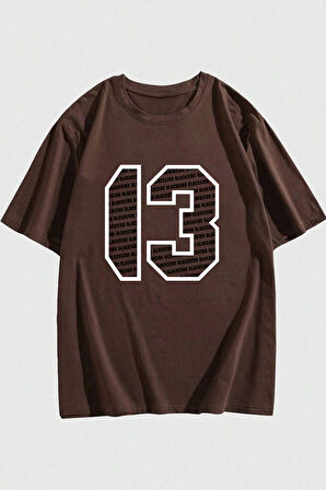 Uyguntarz Erkek 13 Baskılı Oversize Tshirt
