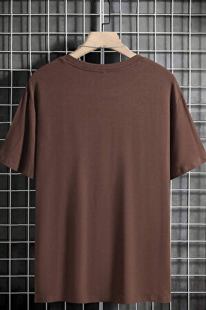 Uyguntarz Erkek Boğa Silüet Baskılı Oversize Tshirt