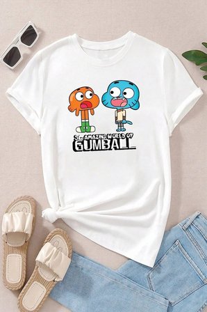 Unisex Gumball Baskılı T-shirt