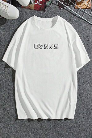 Unisex Osaka  Baskılı T-shirt