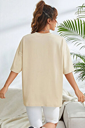 Unisex Milano Baskılı Oversize T-shirt