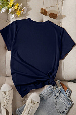 Uyguntarz Unisex Leopar Kalp Baskılı Oversize T-shirt