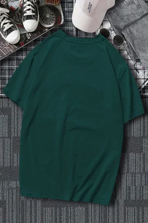 Erkek Milano Baskılı Oversize Tshirt