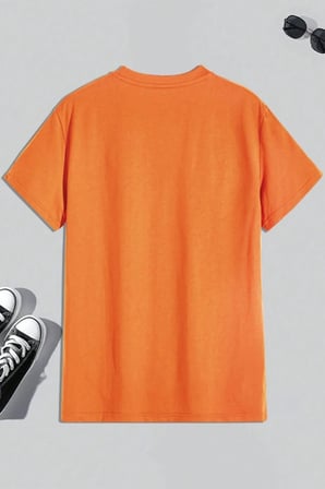 Erkek Milano Baskılı Oversize Tshirt