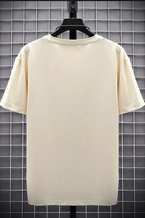 Erkek Milano Baskılı Oversize Tshirt