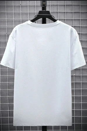 Erkek Milano Baskılı Oversize Tshirt