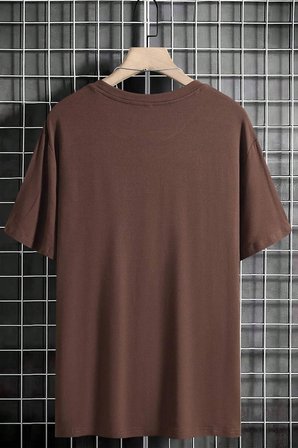 Erkek Milano Baskılı Oversize Tshirt