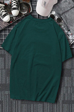 Erkek Milano Baskılı Oversize Tshirt