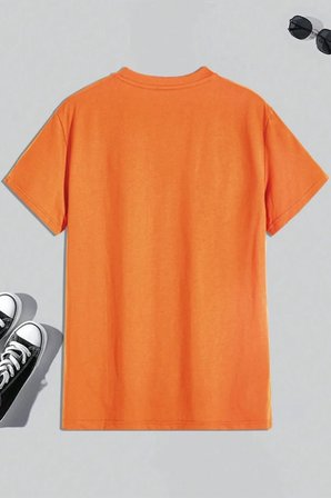 Erkek Milano Baskılı Oversize Tshirt