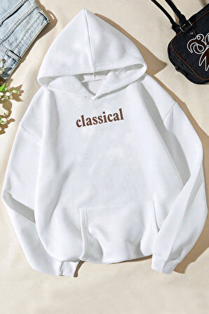 Uyguntarz Classical Baskılı Oversize Sweatshirt
