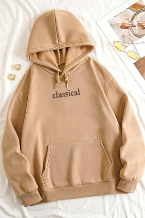 Uyguntarz Classical Baskılı Oversize Sweatshirt