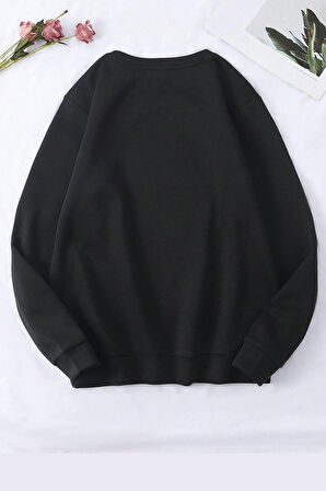 Uyguntarz Classical Baskılı Oversize Sweatshirt