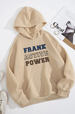 Uyguntarz Frank Active Power Baskılı Oversize Sweatshirt