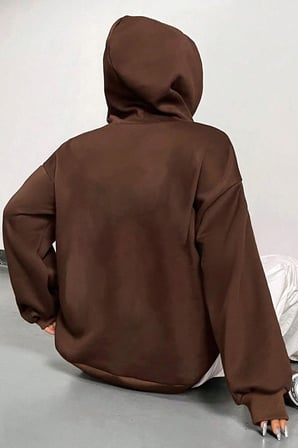 Holiday Baskılı Unisex Oversize Sweatshirt