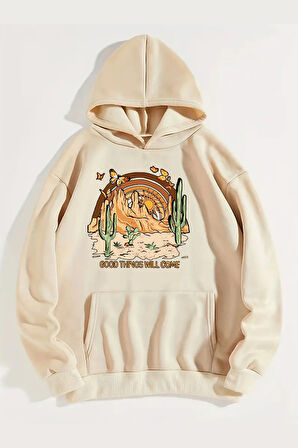 Uyguntarz Arizona Baskılı Unisex Oversize Sweatshirt