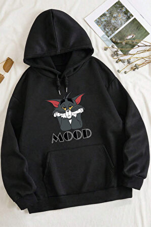 Uyguntarz Mood Baskılı Unisex Oversize Sweatshirt