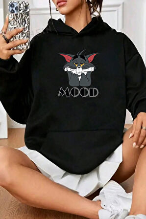 Uyguntarz Mood Baskılı Unisex Oversize Sweatshirt