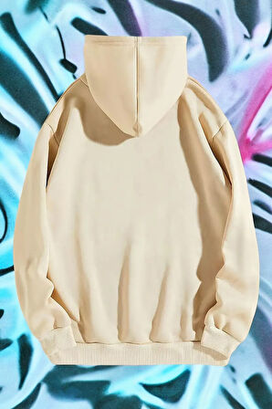 Uyguntarz HeartBeat Baskılı Unisex Oversize Sweatshirt