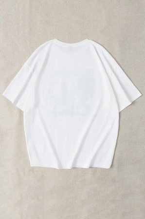I'm Not Short Baskılı Unisex Oversize Tshirt
