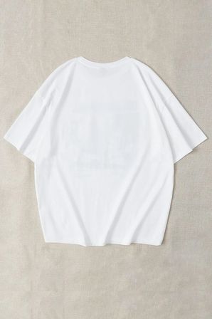 I'm Not Short Baskılı Unisex Oversize Tshirt