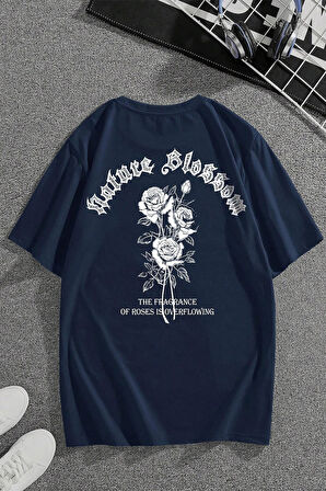 Uyguntarz Nature Blossom Baskılı Unisex Oversize Tshirt