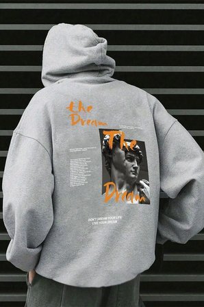 The Dream Baskılı Unisex Oversize Sweatshirt