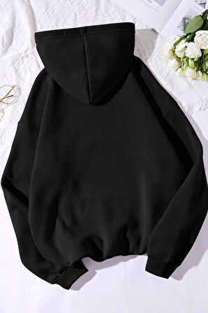 Uyguntarz Forever Love Baskılı Unisex Oversize Sweatshirt