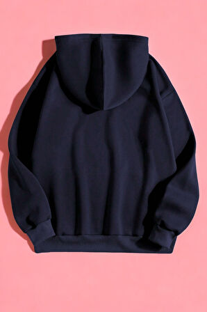 Uyguntarz Kalp Baskılı Unisex Oversize Sweatshirt