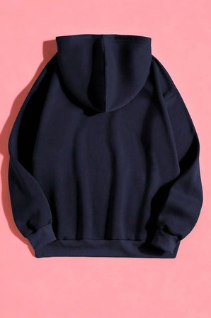 Kalp Baskılı Unisex Oversize Sweatshirt