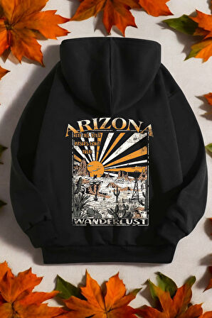 Arizona Baskılı Unisex Oversize Sweatshirt